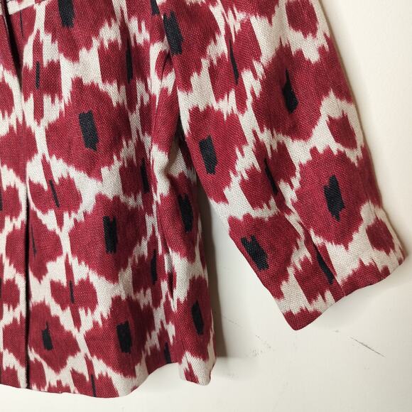 Michael Kors Linen Blazer Jacket Swing - Picture 4 of 9